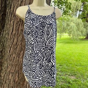 NWT Banana Republic navy and white tank top Medium